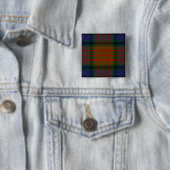 Badge Carré 5 Cm Longford County Irish Tartan (En situation)