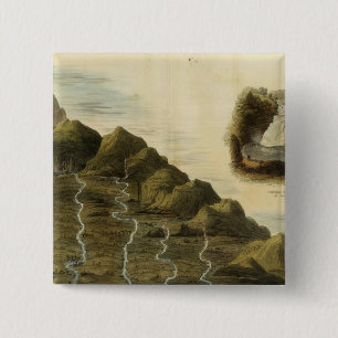 Badge Carré 5 Cm Longueur des fleuves d'Écosse