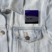 Badge Carré 5 Cm L'orbite de l'objet binaire Kuiper Belt (En situation)