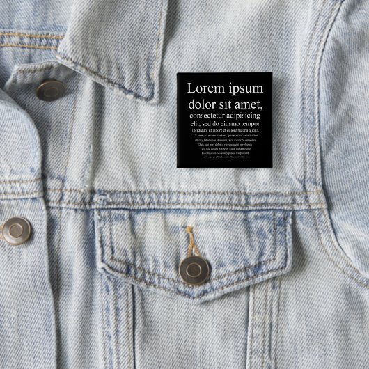 Badge Carré 5 Cm Lorem Ipsum (En situation)