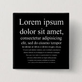 Badge Carré 5 Cm Lorem Ipsum (Devant)