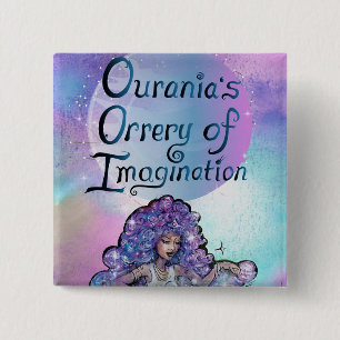 Badge Carré 5 Cm L'orrerie d'imagination d'Ourania