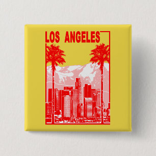 Badge Carré 5 Cm Los Angeles