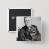 Badge Carré 5 Cm Louis Pasteur (Devant & derrière)