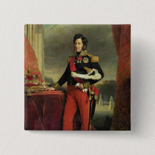 Badge Carré 5 Cm Louis-Philippe I, roi de la France