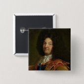 Badge Carré 5 Cm Louis XIV (Devant & derrière)