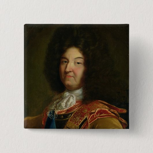 Badge Carré 5 Cm Louis XIV (Devant)
