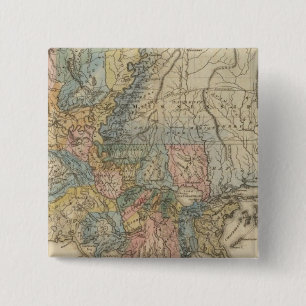 Badge Carré 5 Cm Louisiane 6