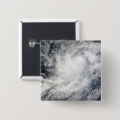 Badge Carré 5 Cm L'ouragan Frank au Mexique (Devant & derrière)