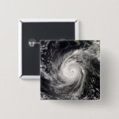 Badge Carré 5 Cm L'ouragan Norbert au Mexique (Devant & derrière)