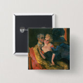 Badge Carré 5 Cm Love, 1910 (Devant & derrière)