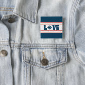 Badge Carré 5 Cm Love nautique design (En situation)