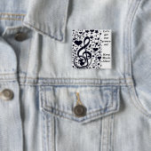 Badge Carré 5 Cm Love Shines_ (En situation)