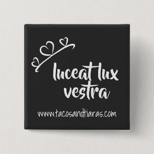 Badge Carré 5 Cm Luceat Lux Vestra button
