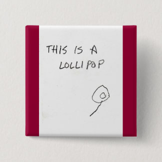 Badge Carré 5 Cm lucette