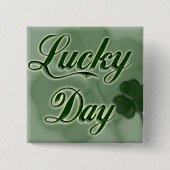 Badge Carré 5 Cm Lucky Day (Devant)