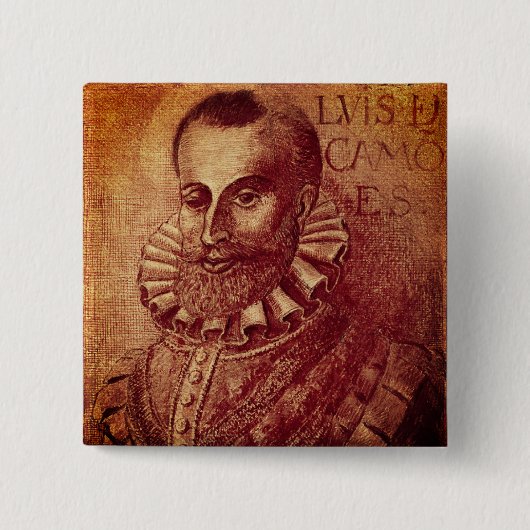 Badge Carré 5 Cm Luís de Camões (Devant)