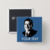 Badge Carré 5 Cm Luiz Inácio Lula da Silva (Devant & derrière)