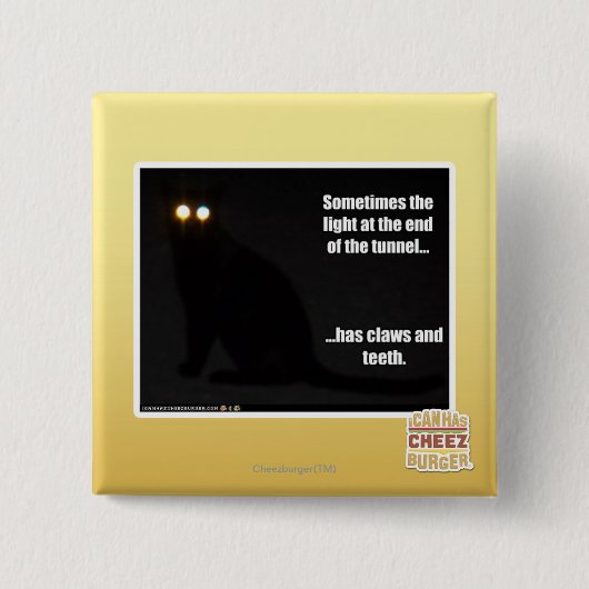 Badge Carré 5 Cm Lumière à l'extrémité du tunnel (Devant)