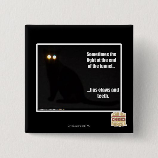 Badge Carré 5 Cm Lumière au bout du tunnel (Devant)