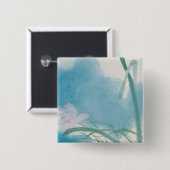 Badge Carré 5 Cm Lumière de matin (Devant & derrière)