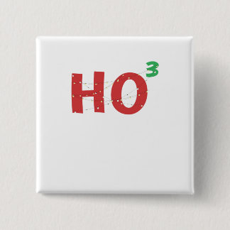 Badge Carré 5 Cm Lumières de Noël nerd des maths HOHOHO de Noël