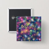 Badge Carré 5 Cm Lumières scintillantes (Devant & derrière)