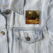 Badge Carré 5 Cm Lune de récolte (En situation)