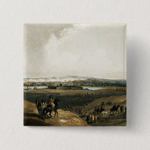 Badge Carré 5 Cm L'union de fort sur le Missouri, plaquent 28 du