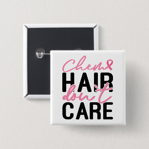 Badge Carré 5 Cm Lutte contre le cancer du sein Pink Ribbon Chemo