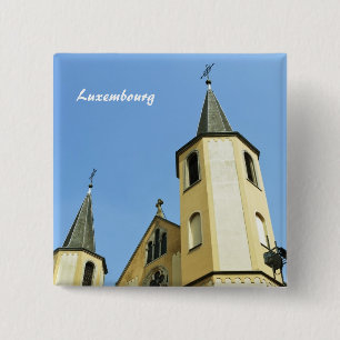 Badge Carré 5 Cm Luxembourg