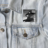 Badge Carré 5 Cm Lycée central, 2017 (En situation)