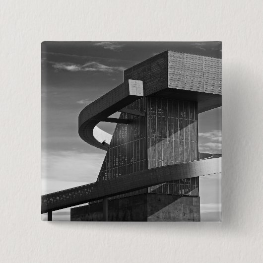 Badge Carré 5 Cm Lycée central, 2017 (Devant)