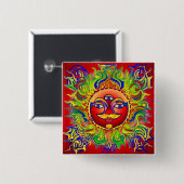 Badge Carré 5 Cm Lynn Chakra (Devant & derrière)