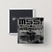 Badge Carré 5 Cm M551 Sheridan (Devant & derrière)