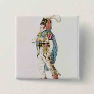 Badge Carré 5 Cm M.John Braham le caractère d'Orlando, 1802