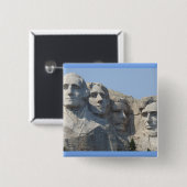 Badge Carré 5 Cm M. Rushmore (Devant & derrière)