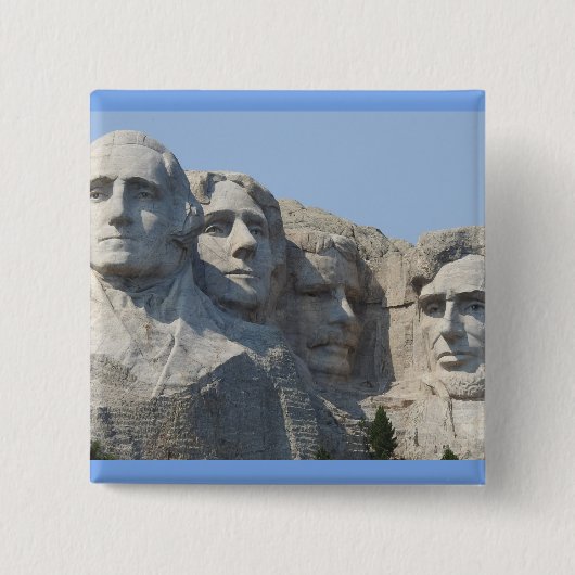 Badge Carré 5 Cm M. Rushmore (Devant)