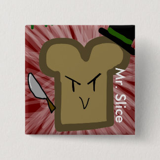 Badge Carré 5 Cm M. Slice Button