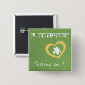 Badge Carré 5 Cm Macaron Parlons-en (Devant & derrière)