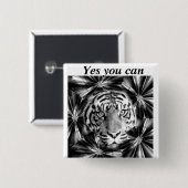 Badge Carré 5 Cm M'accepter_ (Devant & derrière)