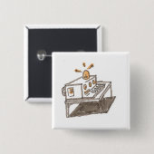 Badge Carré 5 Cm machine01 (Devant & derrière)