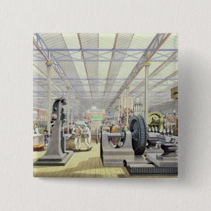 Badge Carré 5 Cm Machines mobiles, de 'Dickinson complet