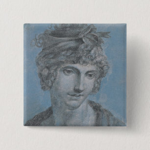 Badge Carré 5 Cm Madame Aubry Olympia des gouges, 1784