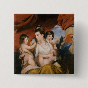 Badge Carré 5 Cm Madame Cockburn et ses trois fils plus âgés, 177