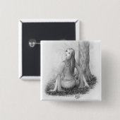 Badge Carré 5 Cm Madame d'Elf (Devant & derrière)