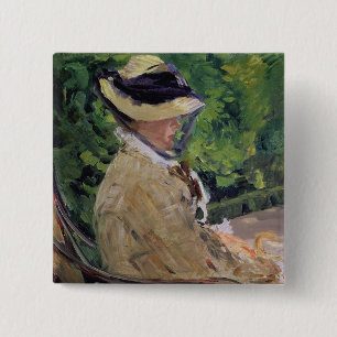 Badge Carré 5 Cm Madame Manet de Manet   chez Bellevue