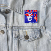 Badge Carré 5 Cm Madame Pride Button de chat d'ImWithPurr (En situation)