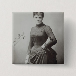 Badge Carré 5 Cm Madame Randolph Churchill