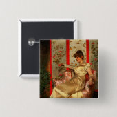 Badge Carré 5 Cm Madame Reading (Devant & derrière)